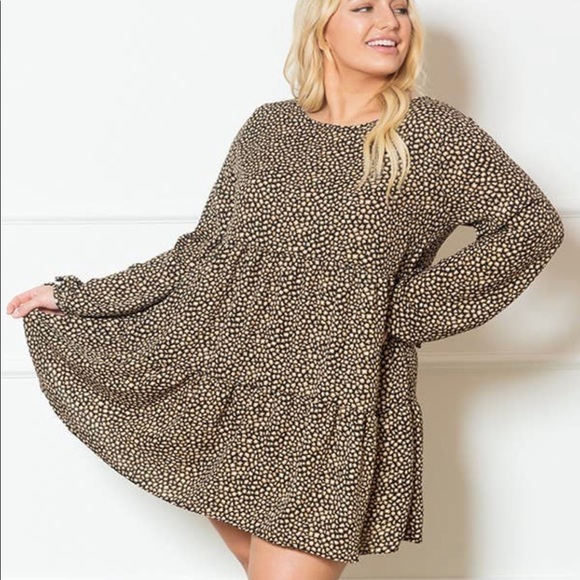 Chloe Tiered Leopard Dress - Picture 2 of 5